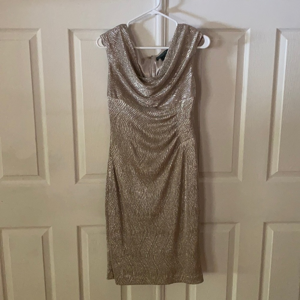 Ralph Lauren Gold dress size 6